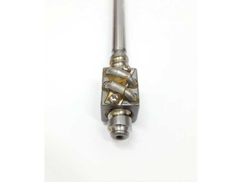 Vairo kolonėlės sliekas su ašimi