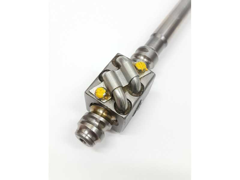 Vairo kolonėlės sliekas su ašimi