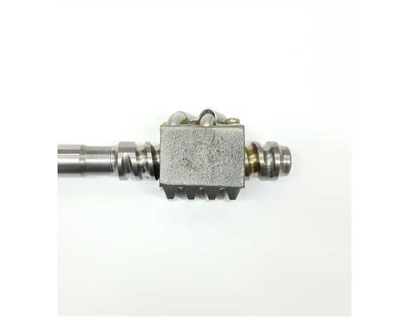 Vairo kolonėlės sliekas su ašimi