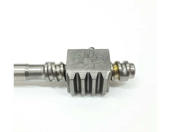 Vairo kolonėlės sliekas su ašimi