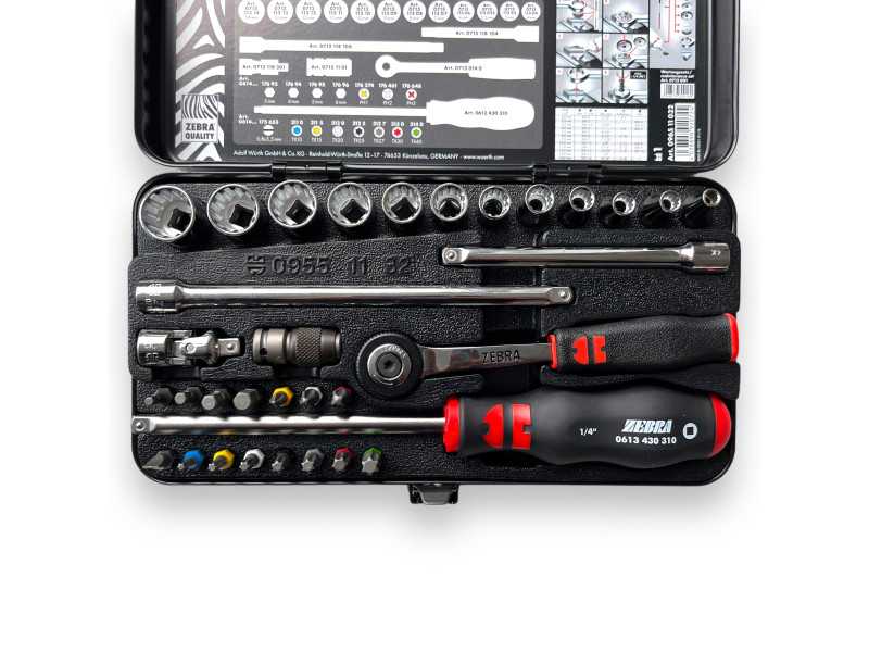 1/4" Wurth Multi socket set, 33 pcs.