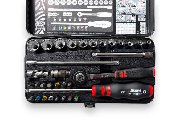 1/4" Wurth Multi socket set, 33 pcs.