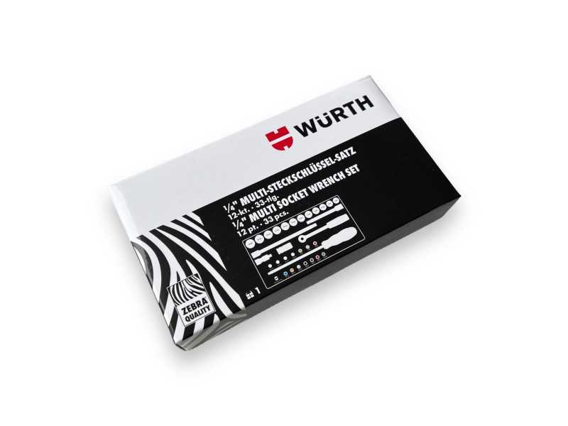 1/4" Wurth Multi socket set, 33 pcs.