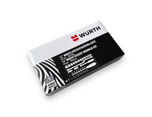 1/4" Wurth Multi socket set, 33 pcs.