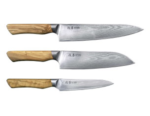 Japoni6ki peilia SATAKE KAIZEN (3 vnt. rinkinys)