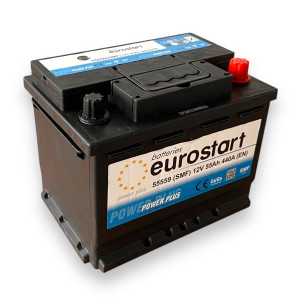 Akumuliatorius EUROSTART 55Ah