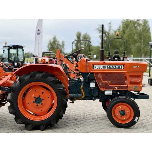 Kubota L-1501 (2wd) su žemės dirbimo freza