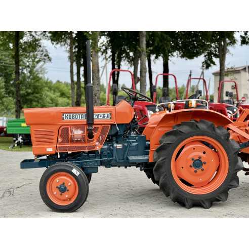Kubota L-1501 (2wd) su žemės dirbimo freza