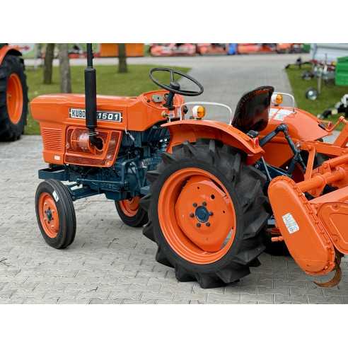 Kubota L-1501 (2wd) su žemės dirbimo freza