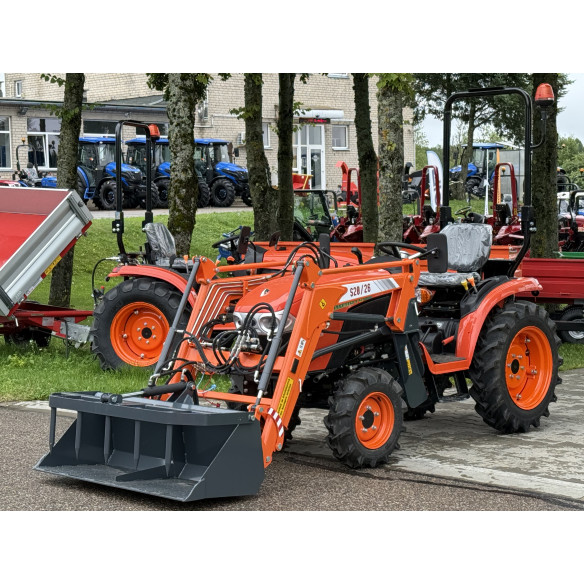 Hinomoto HM-275 su multifunkciniu krautuvu