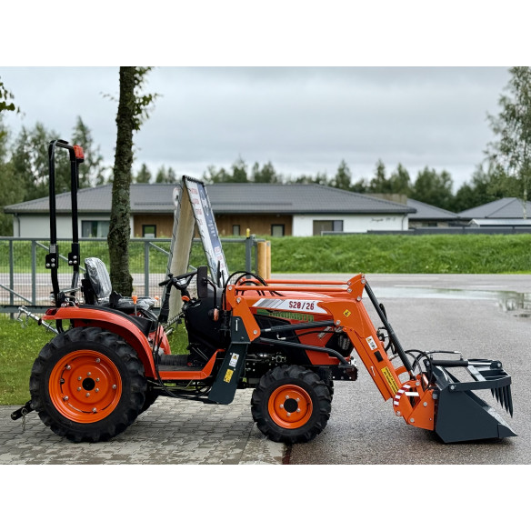 Hinomoto HM-275 su multifunkciniu krautuvu