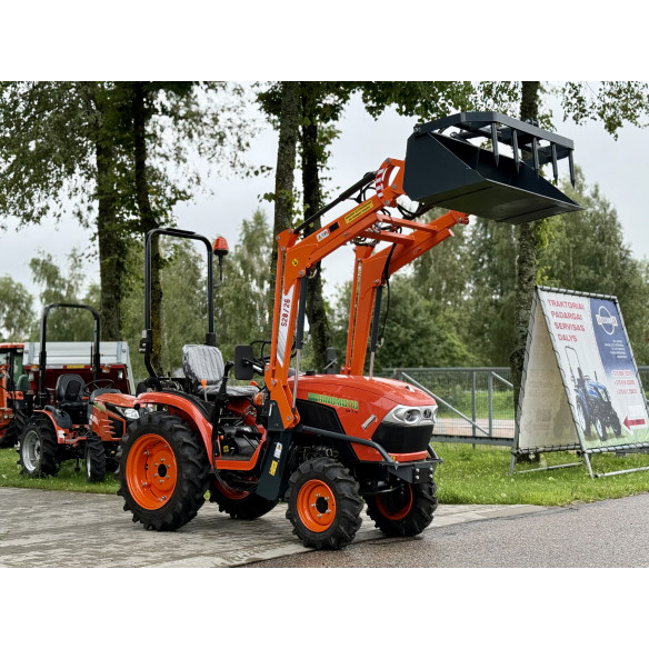 Hinomoto HM-275 su multifunkciniu krautuvu