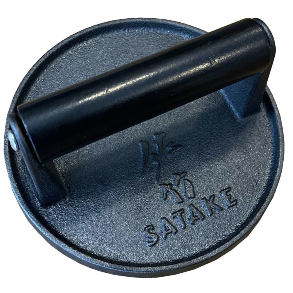 SATAKE cast iron meat press