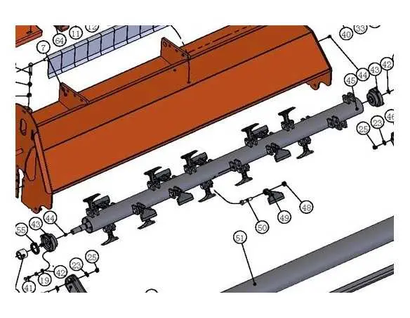 Peilių velenas NEFL